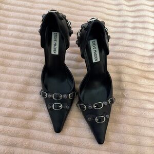 Steve Madden Black Studded Heels